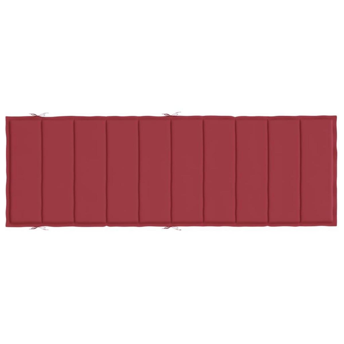 VIDAXL Coussin de chaise longue rouge bordeaux 186x58x3cm tissu oxford