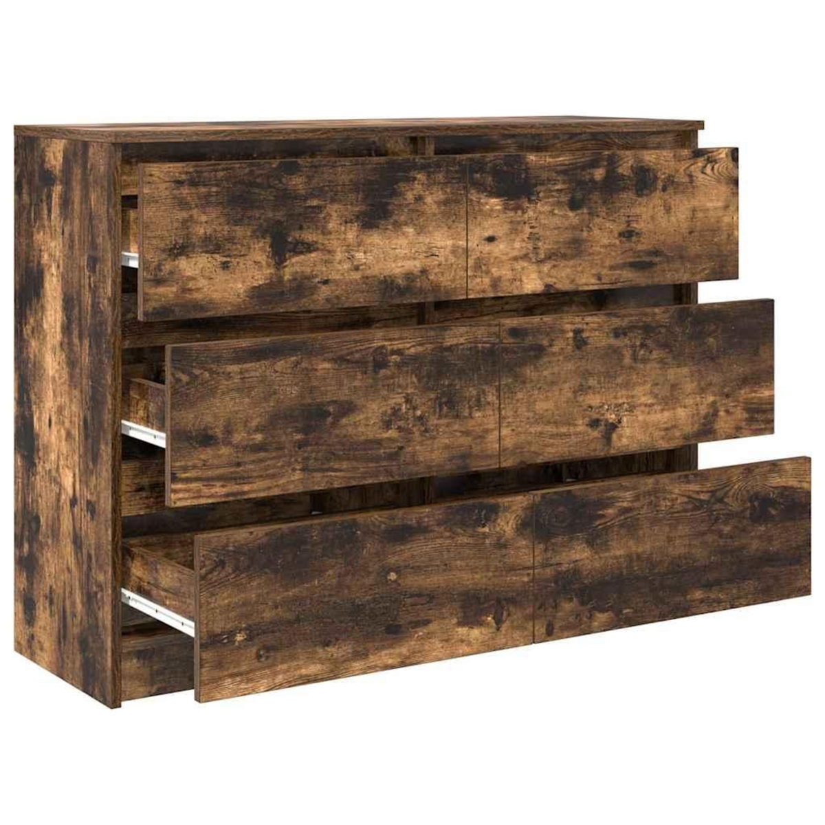 VIDAXL Buffet chene fume 100x35x76 cm bois d'ingenierie