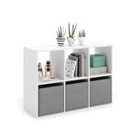 KOBI Étagère de sol ouverte Loni 2x3 en blanc moderne