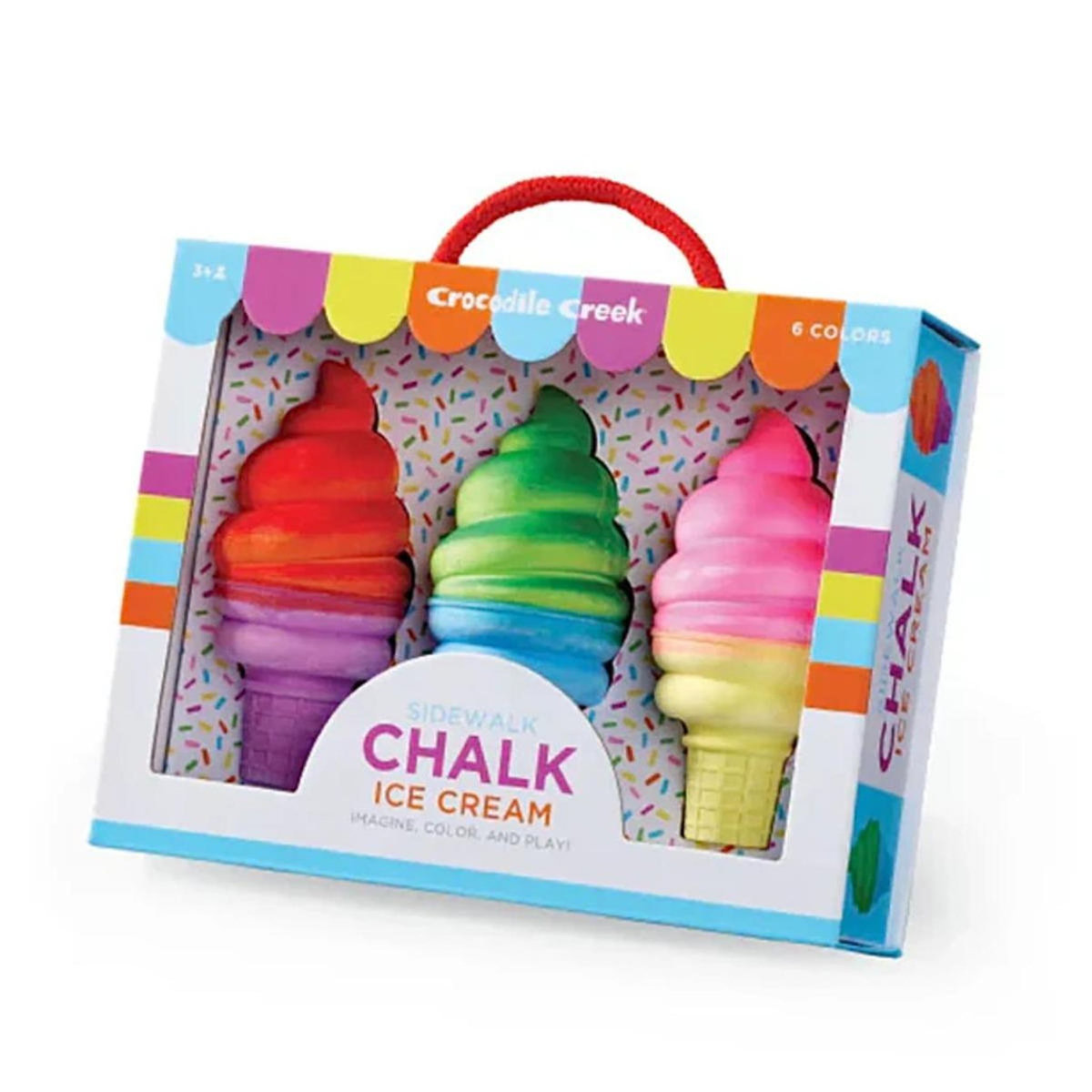 CROCODILE CREEK Set de 3 craies formes glace italienne