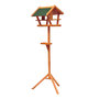 Voir la diapositive 2 : HOMCOM Mangeoire sur pied nichoir a plateau station a oiseaux bois pour exterieur 150cm