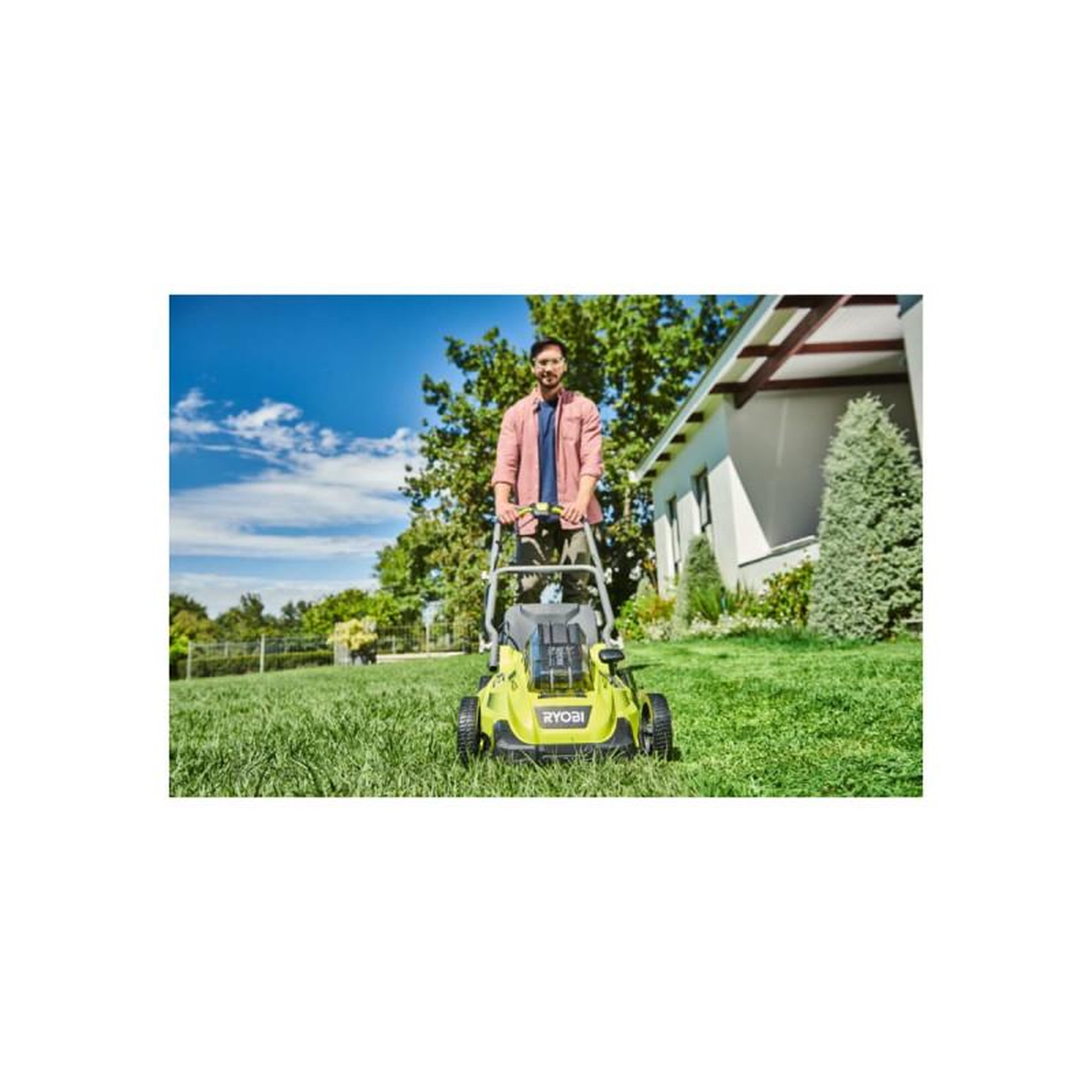 Voir la diapositive 4 : Ryobi Tondeuse RYOBI 36V - coupe 40cm - 1 batterie 5,0Ah - 1 chargeur - RLM36X41H50PG