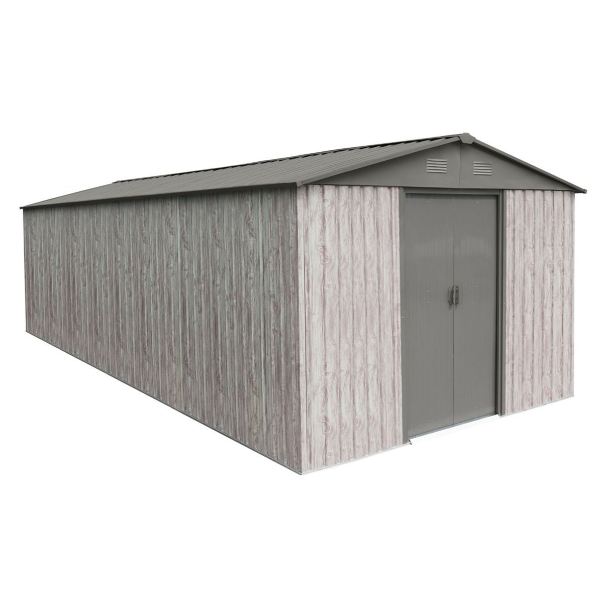 X Métal Abri de jardin métal - 13,6m² - WOODTOUCH