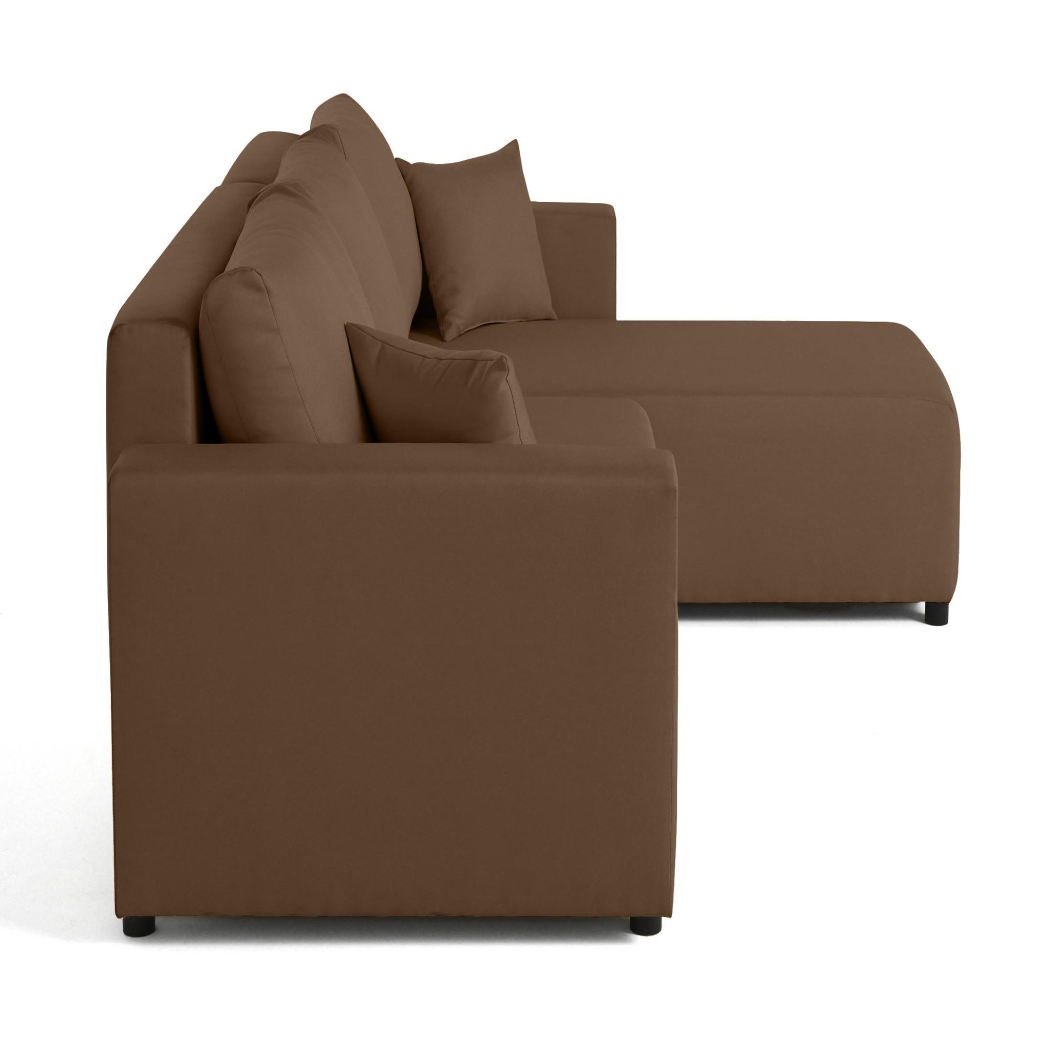 Voir la diapositive 6 : BEST MOBILIER Regala - canapé d'angle réversible - 4 places - convertible avec coffre - en tissu