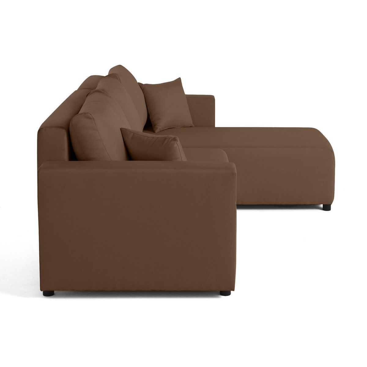 BEST MOBILIER Regala - canapé d'angle réversible - 4 places - convertible avec coffre - en tissu