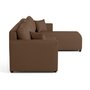 Voir la diapositive 6 : BEST MOBILIER Regala - canapé d'angle réversible - 4 places - convertible avec coffre - en tissu