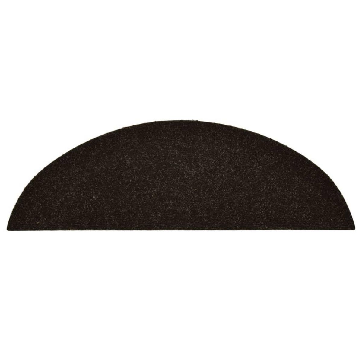 VIDAXL Tapis autoadhesifs de marches 5 pcs Marron 56x17x3cm Aiguillete