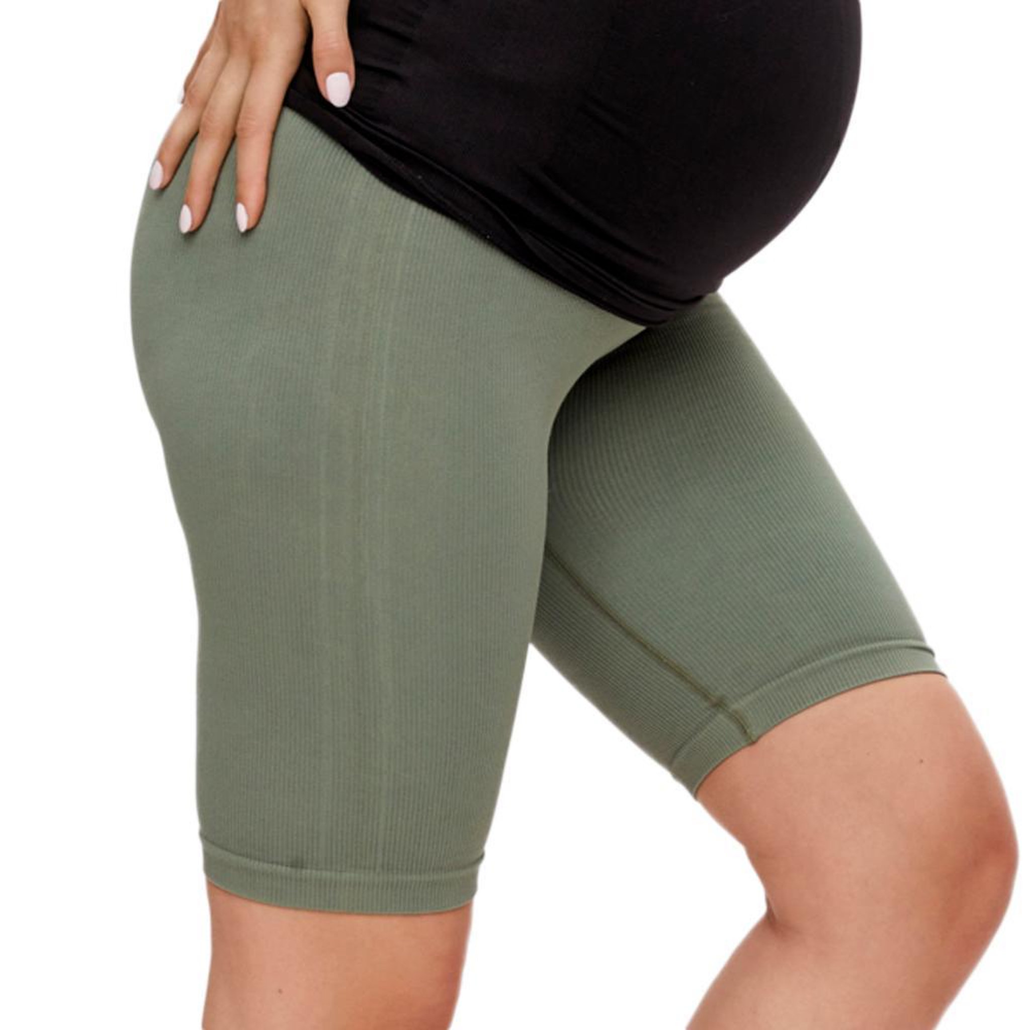 Voir la diapositive 1 : MAMALICIOUS Short de Grossesse Kaki Femme Mamalicious 20014591