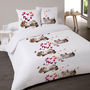 Voir la diapositive 1 : Dourev Housse de couette 200x200 Sweet Kitty + 2 taies coton 52 fils