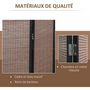 Voir la diapositive 5 : HOMCOM Paravent intérieur séparateur de pièce pliable 4 panneaux dim. 180L x 180H cm bois pin bambou coton