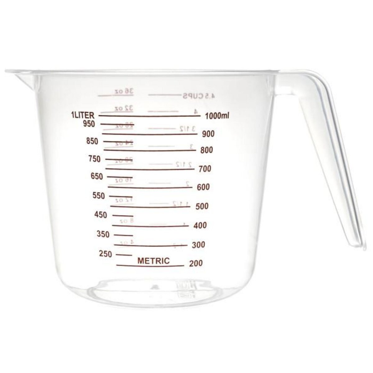 Paris Prix Verre Doseur  Gradué  1L Transparent