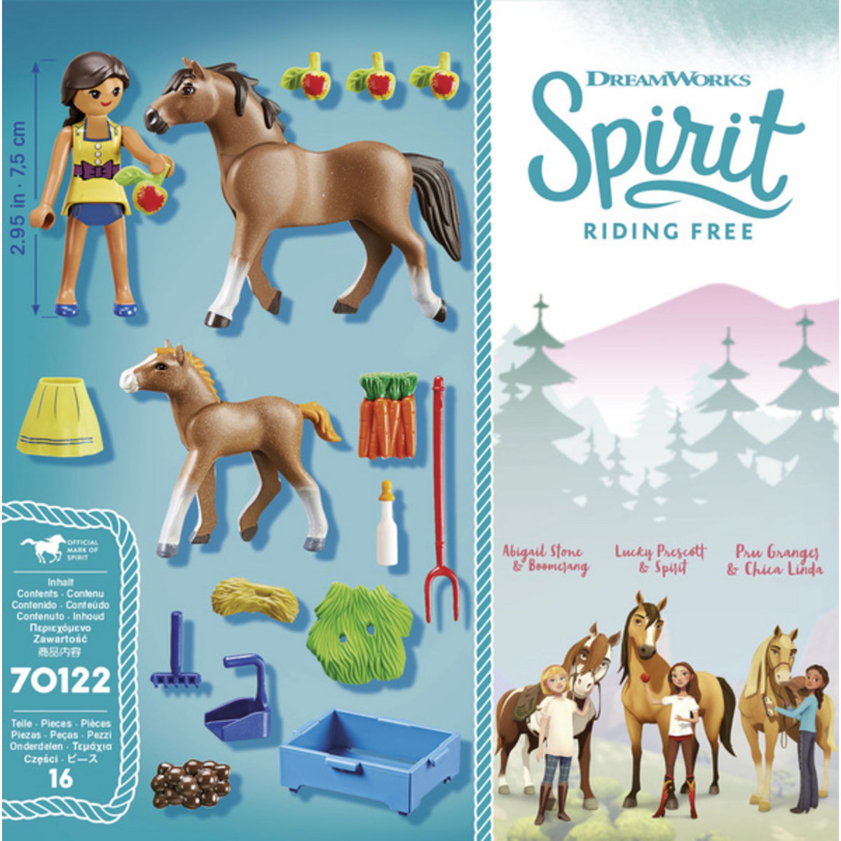 PLAYMOBIL 70122 - Spirit - Apo avec cheval et poulain