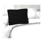 LOVELY HOME LOVELY HOME Lot de 2 Taies dOreillers 100% coton 50x70 cm - Noir
