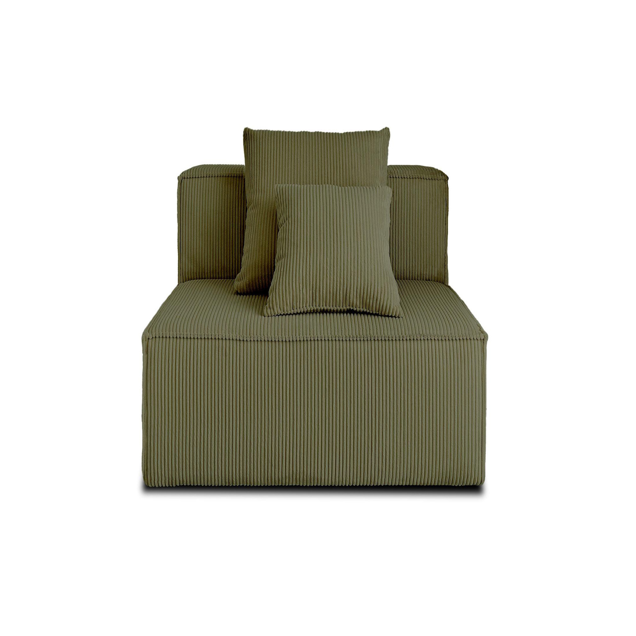 Voir la diapositive 5 : LISA DESIGN Colombine - module d'assise - en velours côtelé