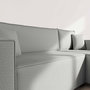 Voir la diapositive 4 : BEST MOBILIER Jonas - canapé d'angle réversible 4 places convertible avec coffre en tissu texturé