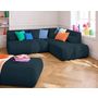 Voir la diapositive 2 : LISA DESIGN Onyx - pouf d'appoint - en tissu mailles 3d
