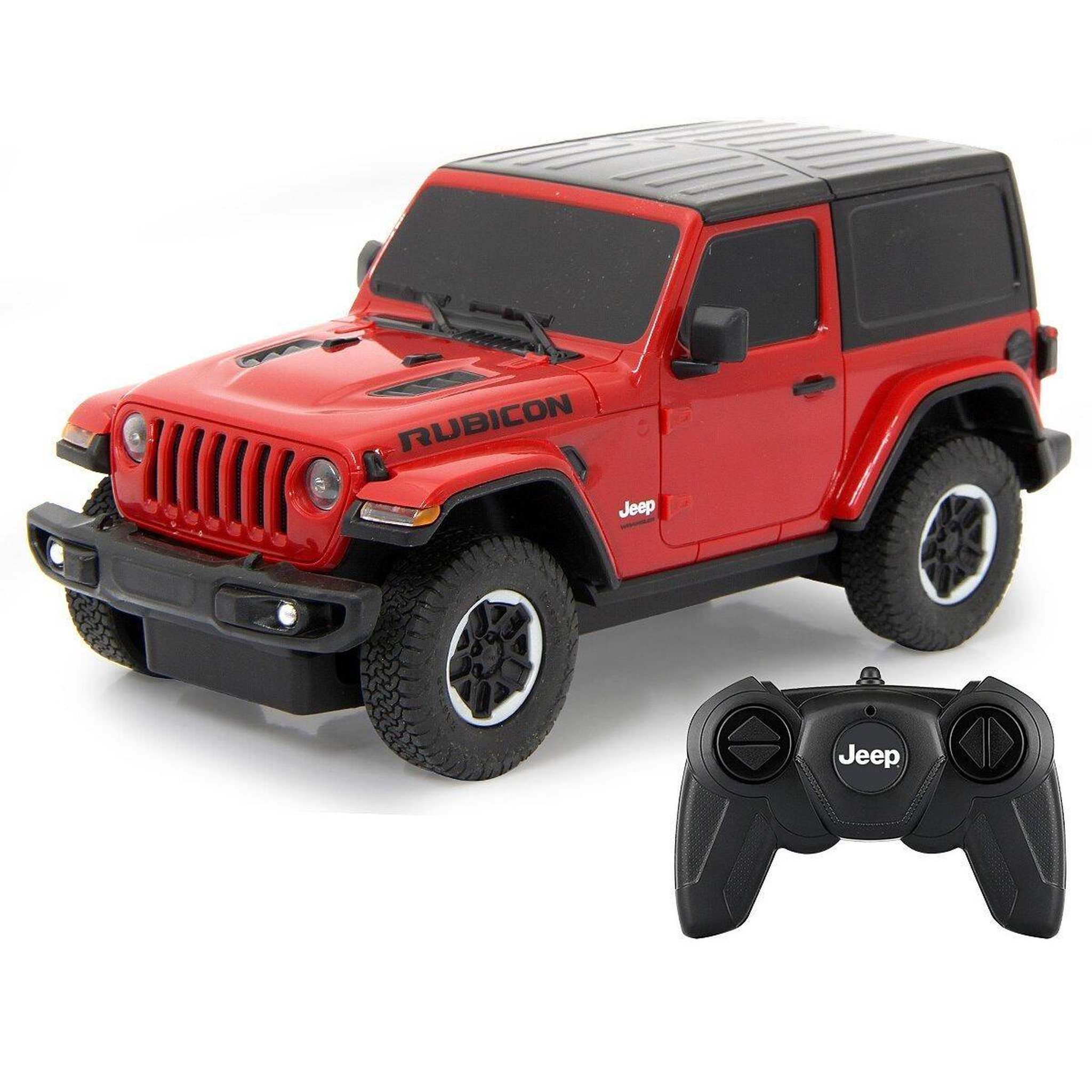 Voir la diapositive 4 : Jamara Voiture télécommandée jeep wrangler jl 1:24 rouge 2,4ghz