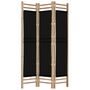 Voir la diapositive 2 : VIDAXL Cloison de separation pliante 3 panneaux 120 cm Bambou et Toile
