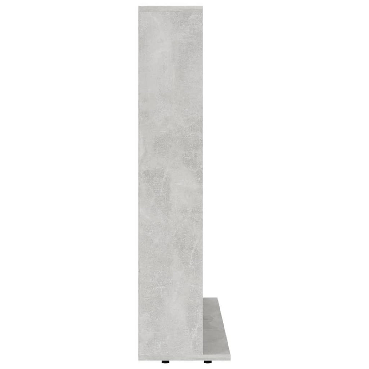 VIDAXL Armoire a CD Gris beton 102x23x89,5 cm Bois d'ingenierie