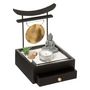 Voir la diapositive 2 : ATMOSPHERA Jardin Zen Bouddha  Tiroir  21cm Noir