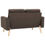 Voir la diapositive 5 : VIDAXL Canape a 2 places Marron Tissu