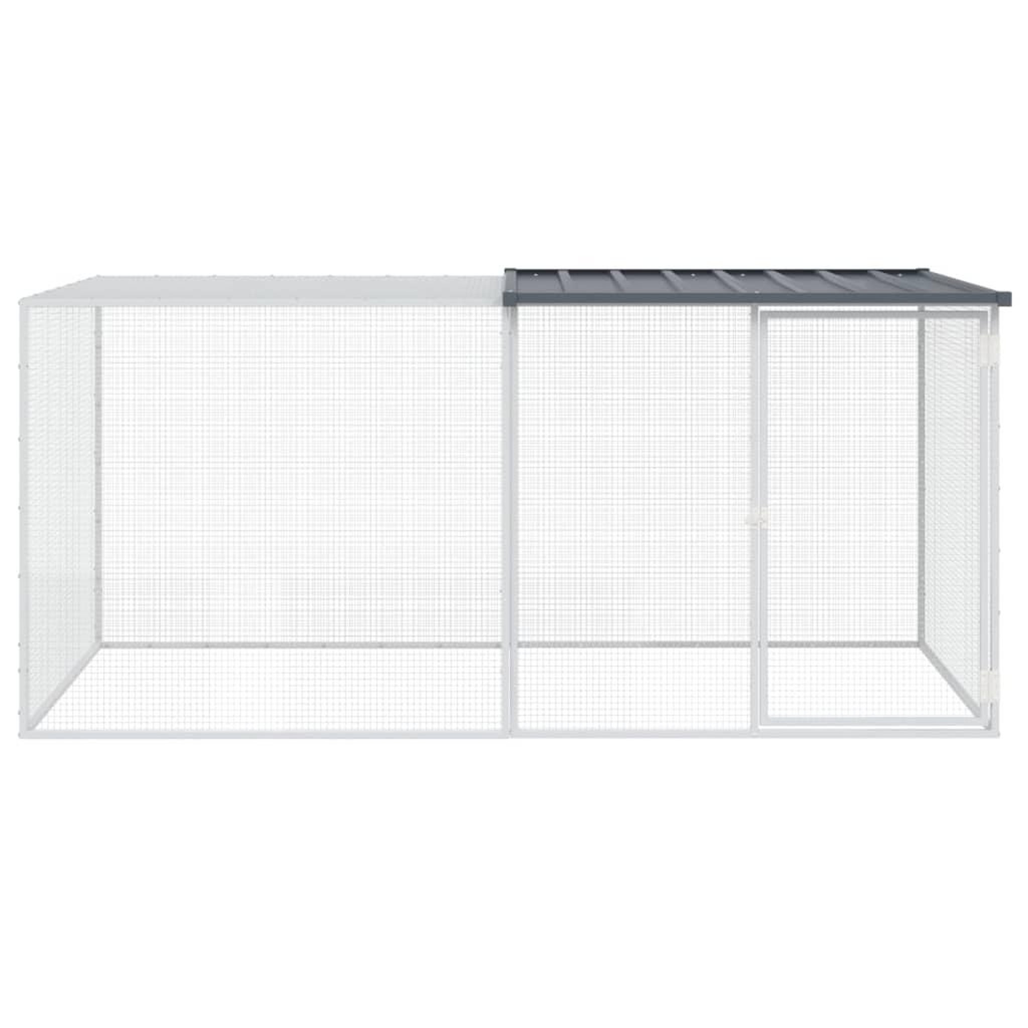 Voir la diapositive 3 : VIDAXL Poulailler avec toit anthracite 203x98x90 cm acier galvanise