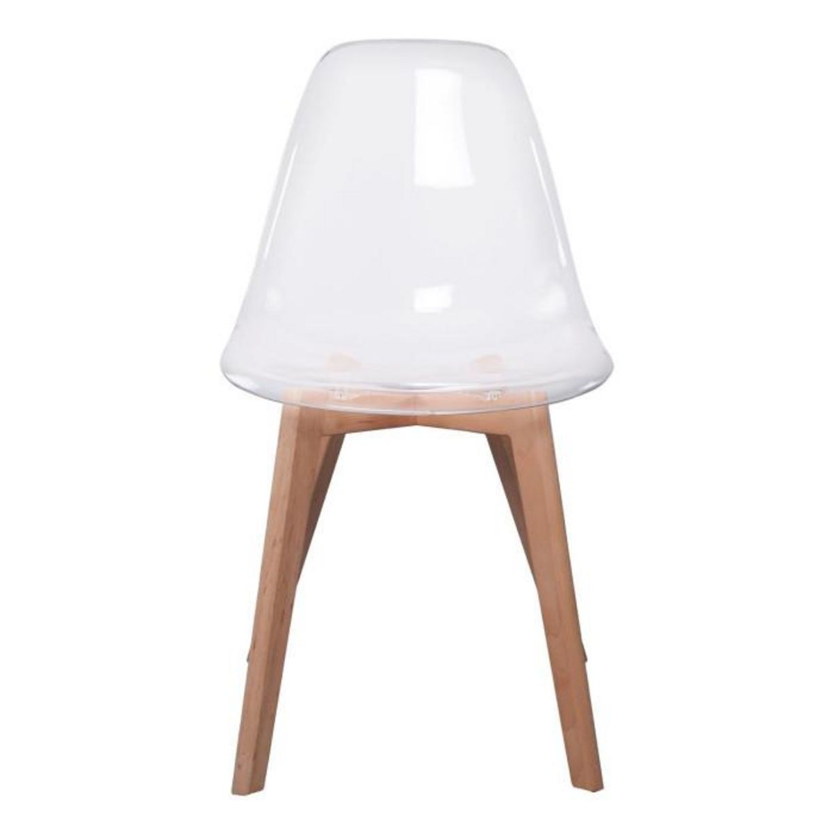Paris Prix Lot de 2 Chaises Scandinave  Vika  83cm Transparent