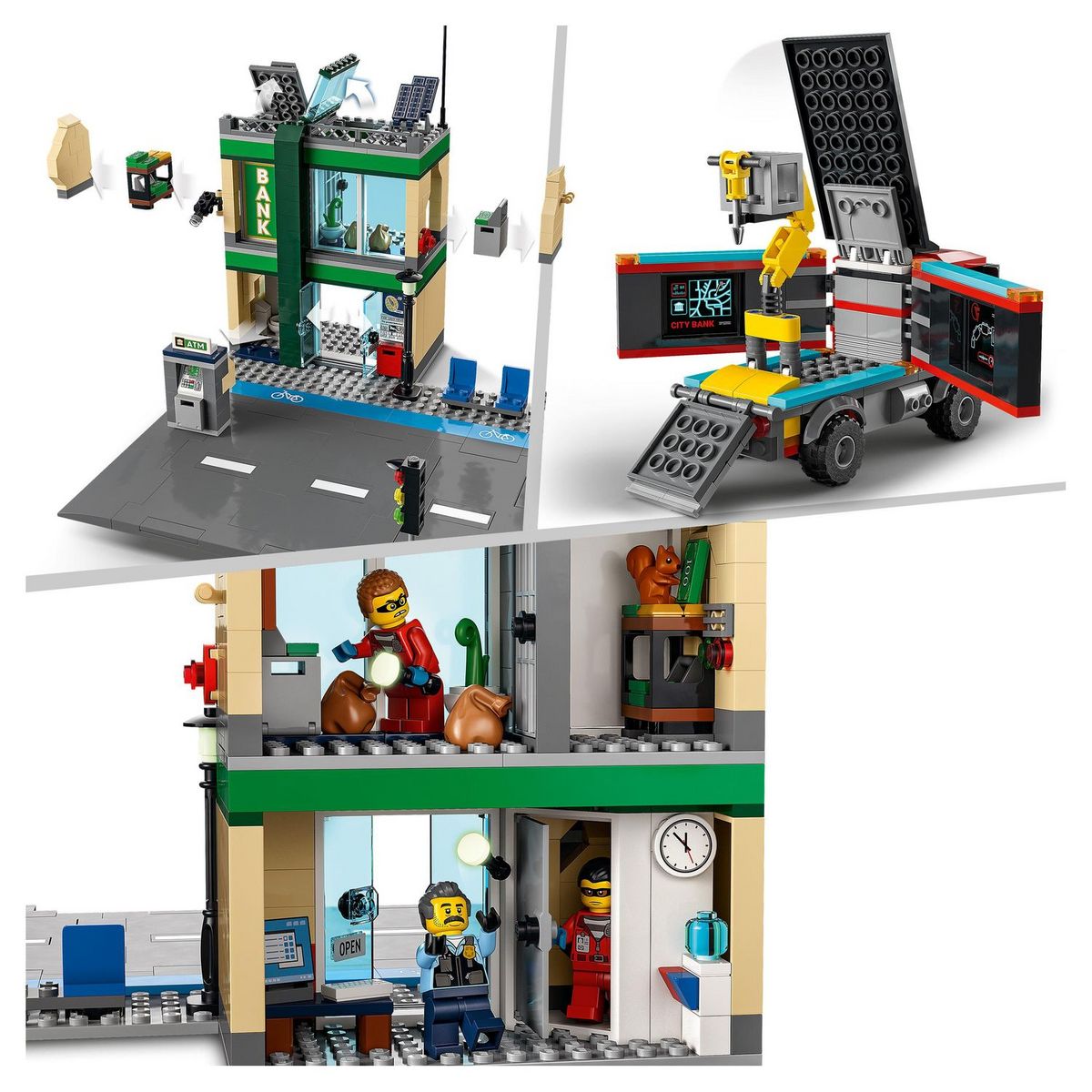 LEGO City 60317 - La course-poursuite de la police à la banque