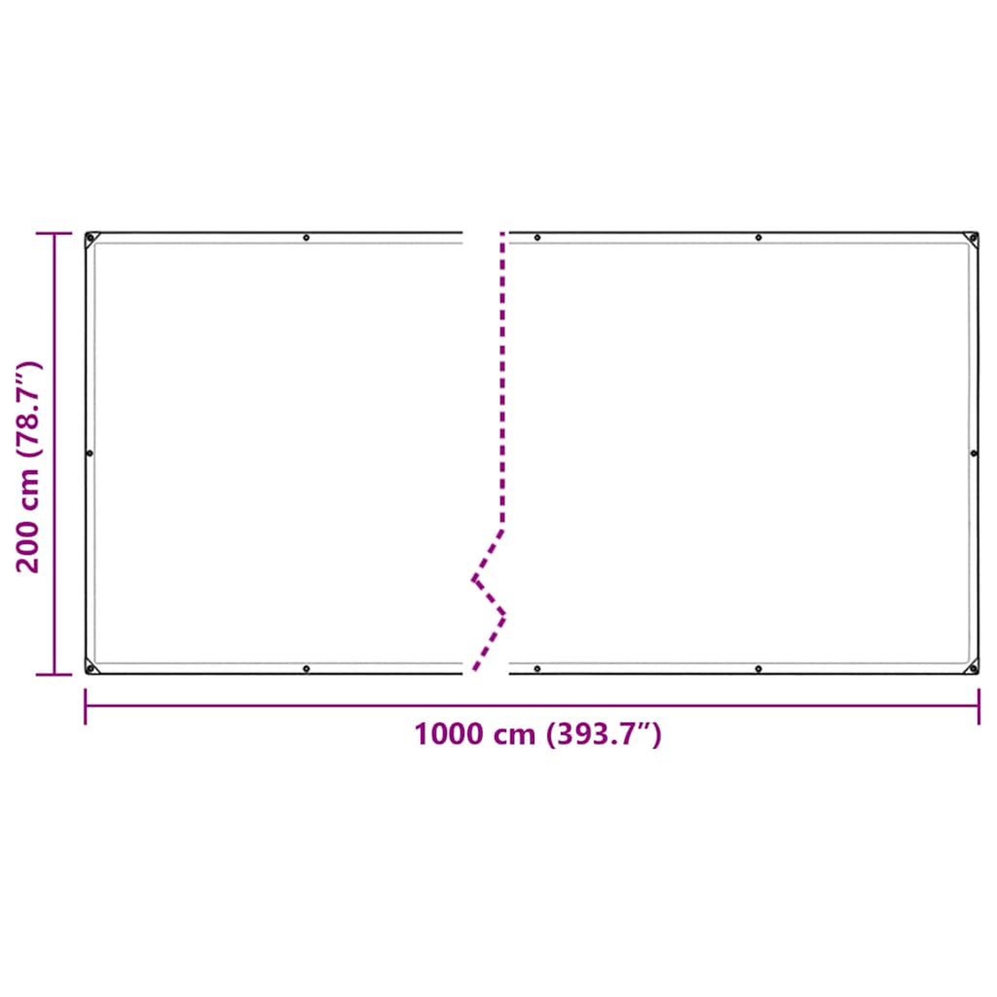 Voir la diapositive 6 : VIDAXL Bache transparente avec œillets 2x10 m polyethylene