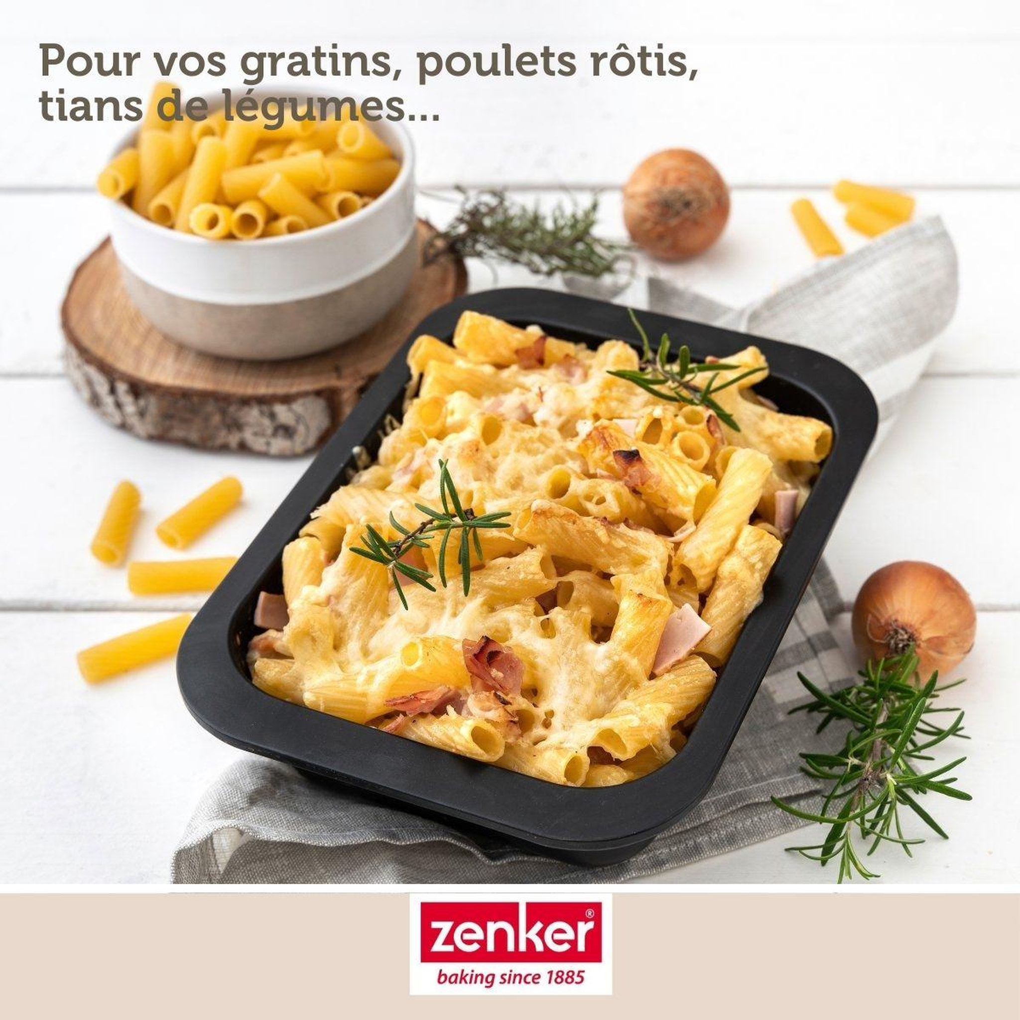 Voir la diapositive 4 : ZENKER Lot de 2 plats four 17,5/24 cm en acier avec 2 ustensiles Zenker Special cooking