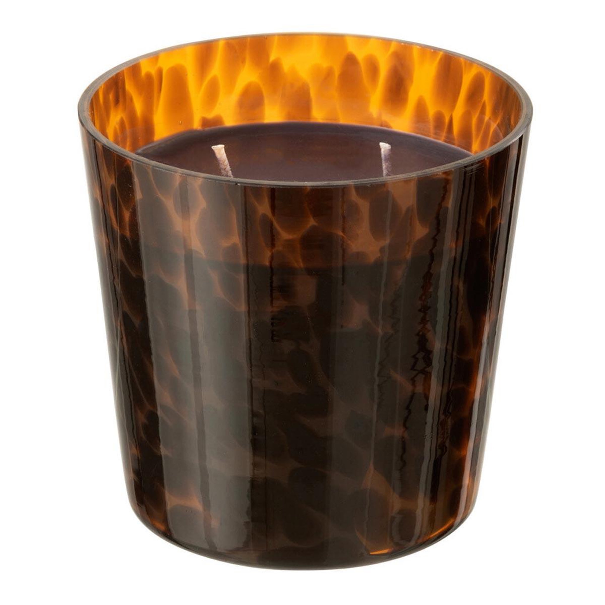 J-LINE Bougie parfumée  noa  12cm bois de santal marron
