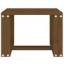 Voir la diapositive 3 : VIDAXL Table d'appoint jardin marron miel 40x38x28,5cm bois massif pin