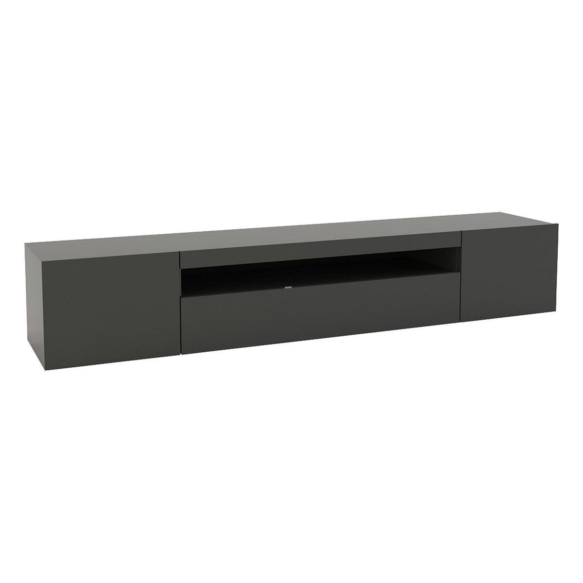 Meuble TV 3 portes 1 niche TECHNO L200cm