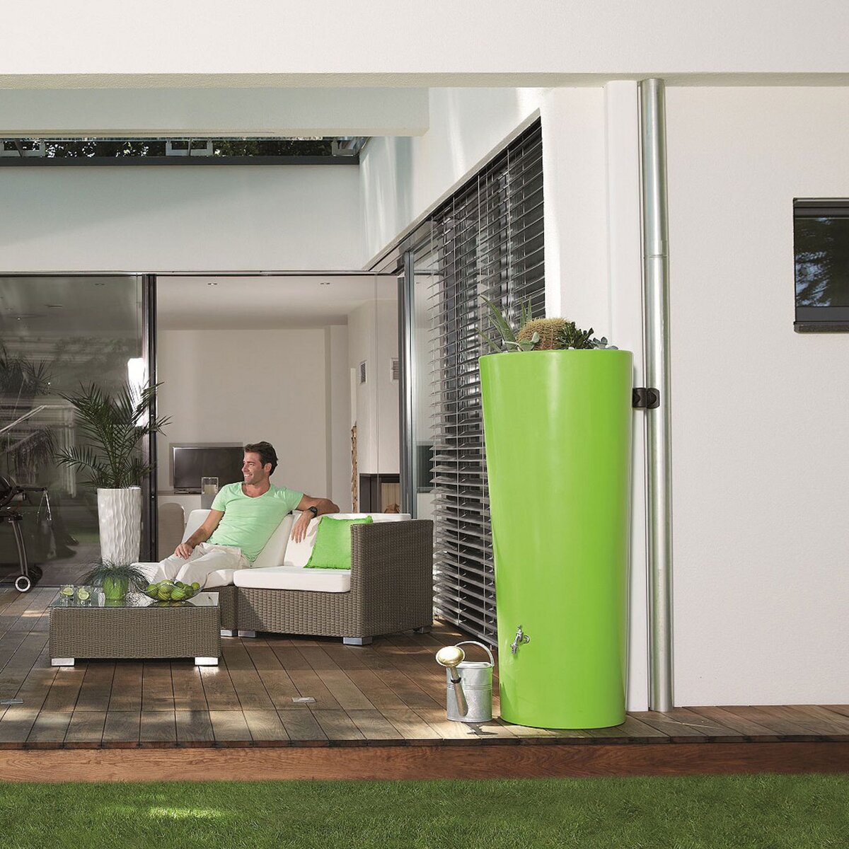 GARANTIA Récupérateur d'eau coloris Vert