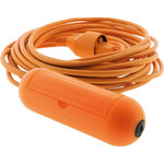 ZENITECH Multiprise jardin 10m 2x1.5 +boitier étanche orange