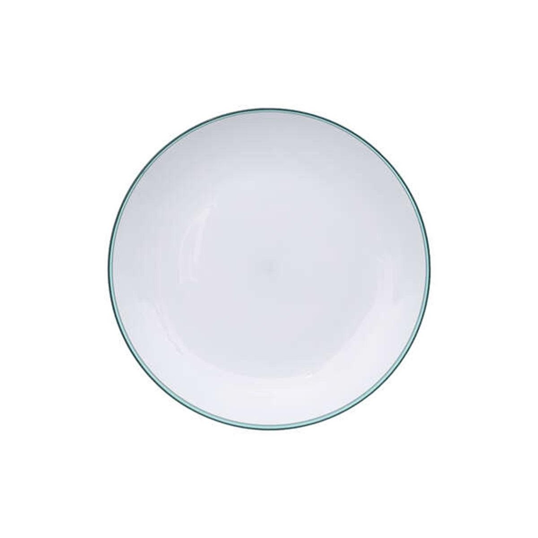 FIVE Lot de 6 assiettes plates réutilisables  square  25cm bleu pétrole