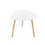 Voir la diapositive 3 : ATMOSPHERA Lot de 3 Tables à Café Gigognes  Mileo  60cm Blanc