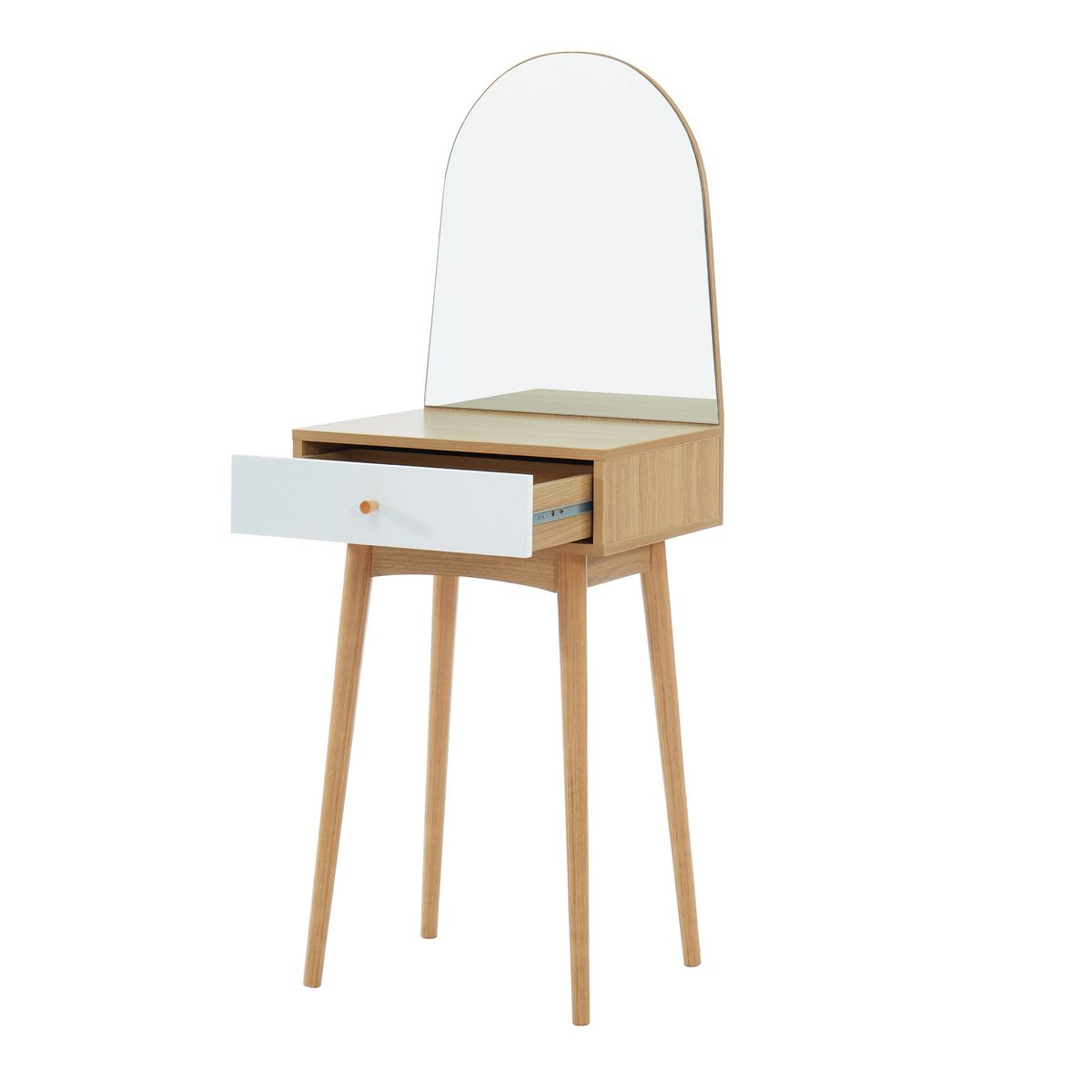 Coiffeuse avec miroir et grand tiroir L 50cm MARIE