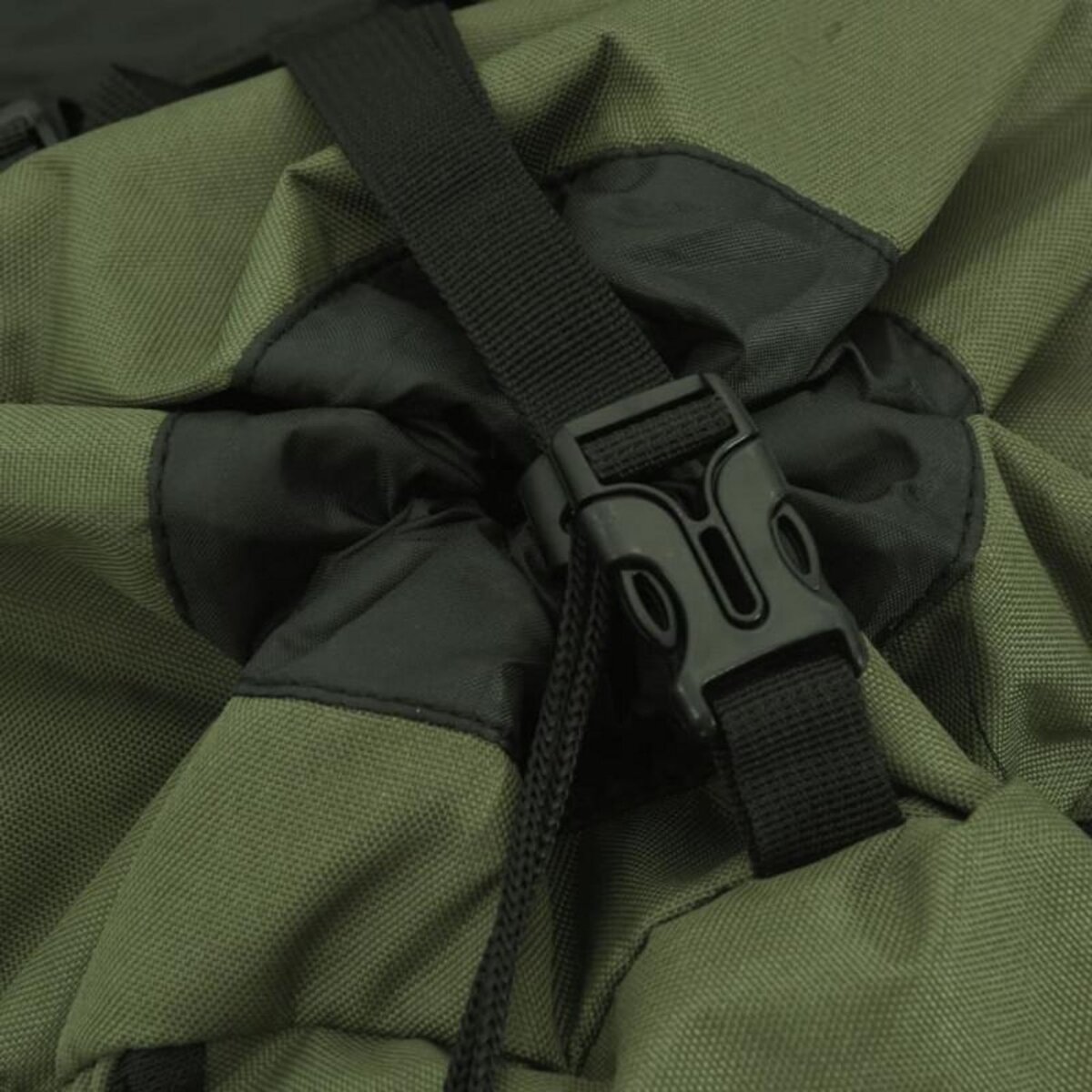 VIDAXL Sac à dos de randonnée vert armée 80 L tissu oxford