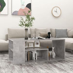 VIDAXL Table basse gris beton 100x50x40 cm bois d'ingenierie