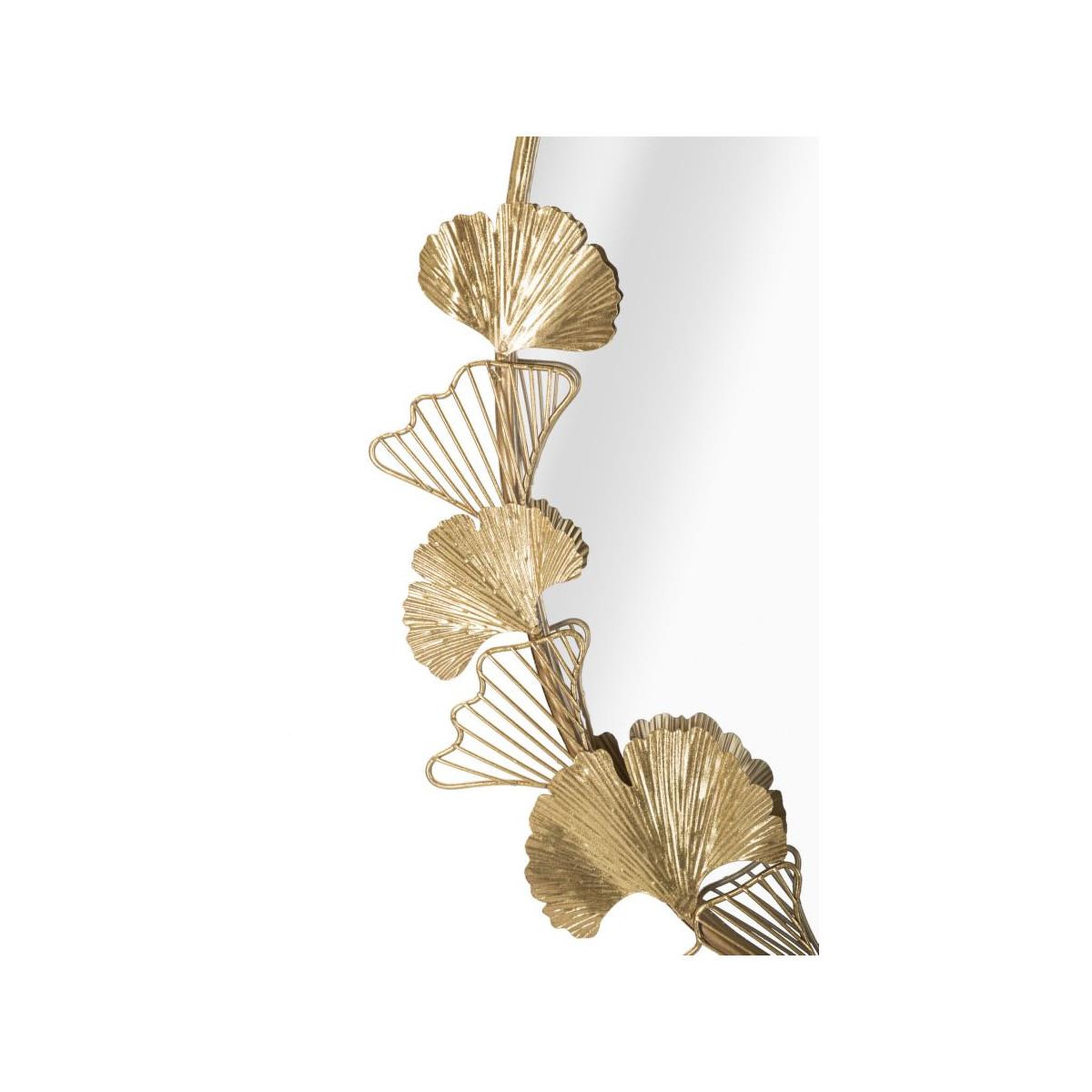 Voir la diapositive 2 : Paris Prix Miroir mural design  little leaf  78cm or
