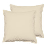 Sensei Maison Lot de 2 taies d'oreiller en coton STUDIO. Coloris disponibles : Gris, Bleu, Blanc, Vert, Rose, Beige, Marron