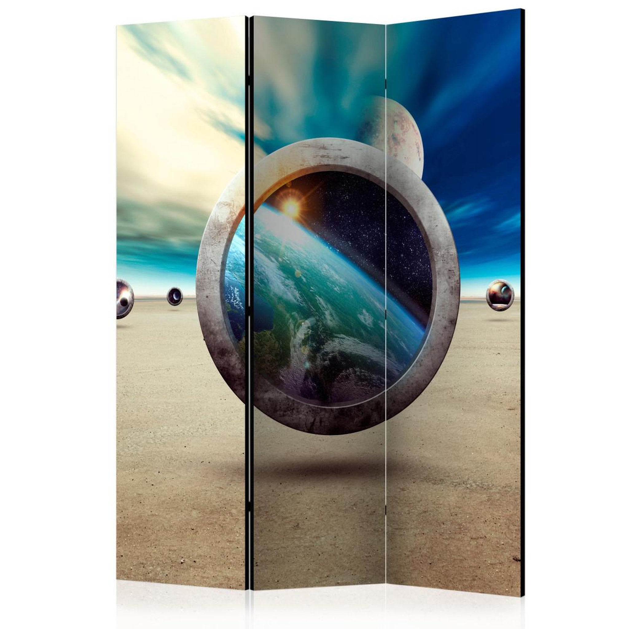 Paris Prix Paravent 3 volets  planet walk  135x172cm