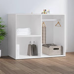 VIDAXL Armoire de dressing Blanc 80x40x65 cm Bois d'ingenierie