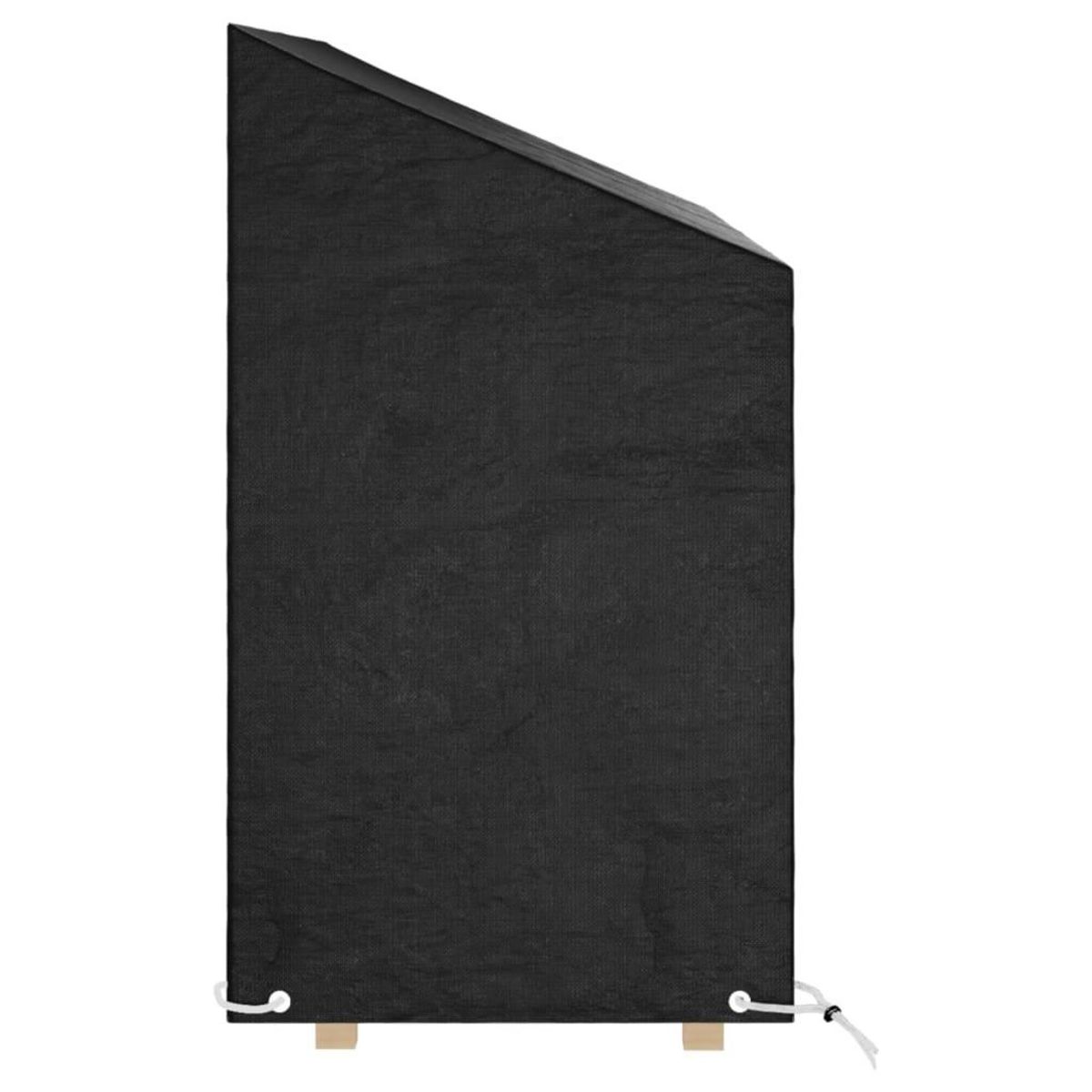 VIDAXL Housses de banc de jardin 2 pcs 8 œillets 160x70x70/88 cm PE