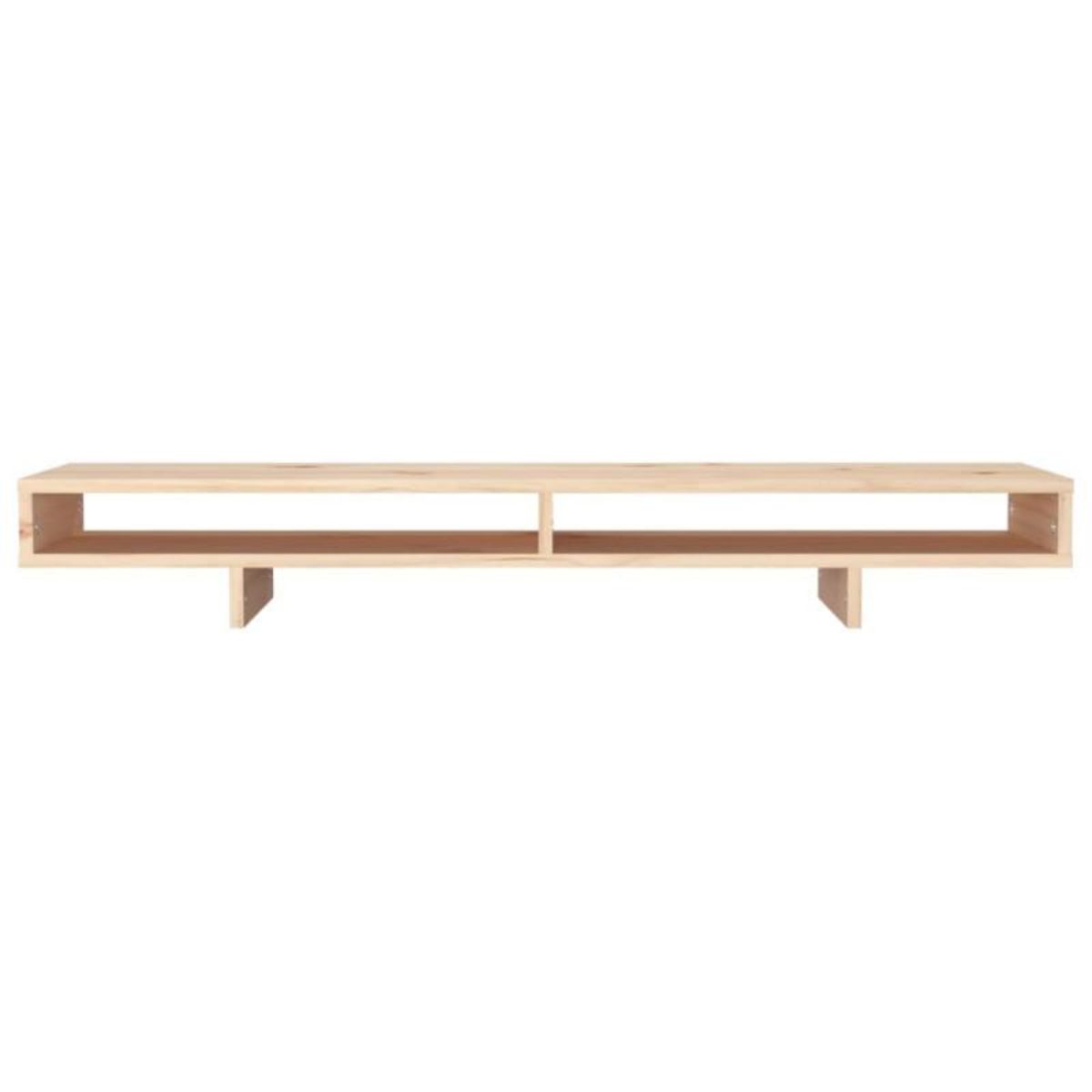 VIDAXL Support pour moniteur 100x27x14 cm Bois de pin solide