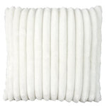 Paris Prix Coussin Déco  Côtelé  40x40cm Écru