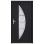 Voir la diapositive 3 : VIDAXL Porte d'entree anthracite 88x200 cm PVC