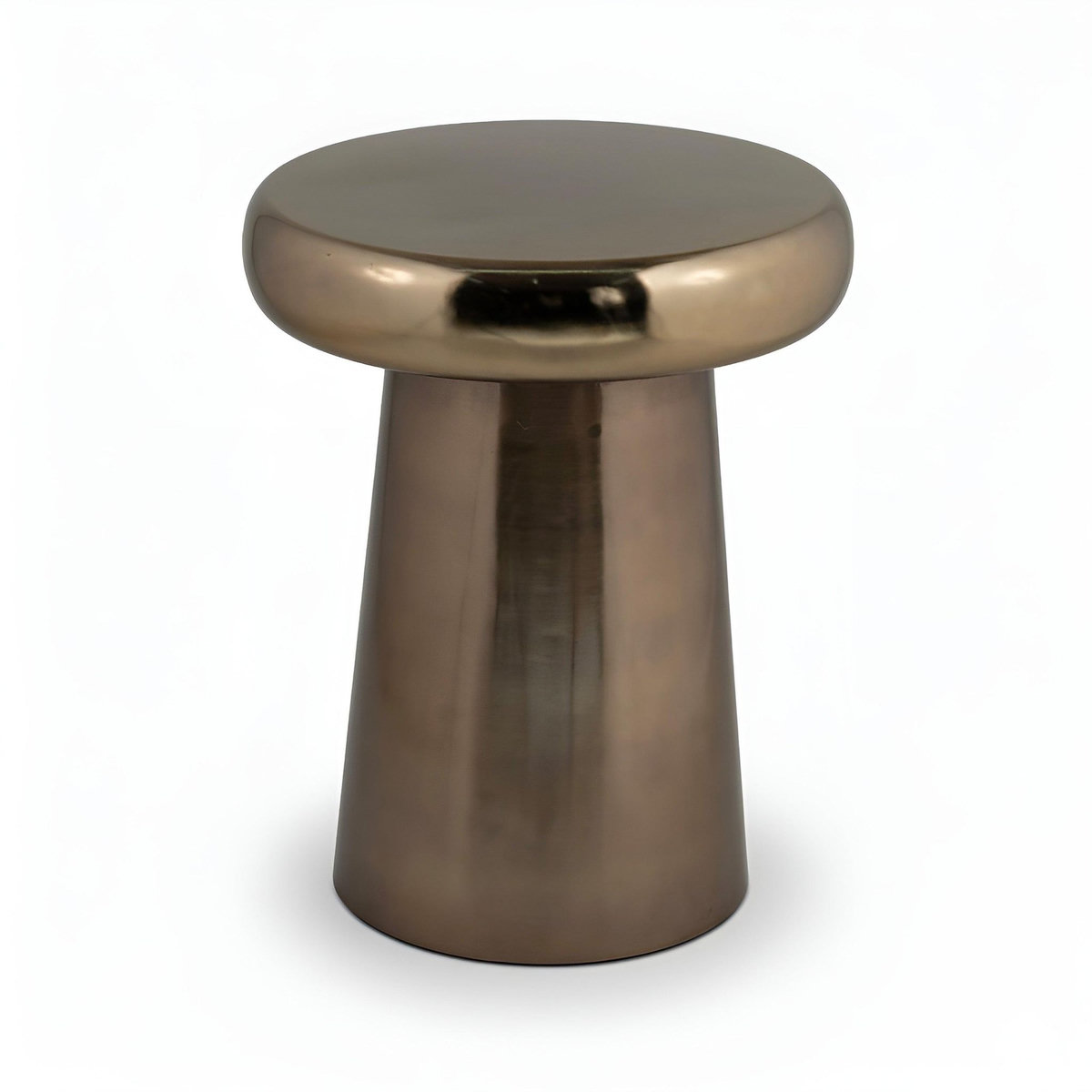 Rendez vous déco Table d'appoint ronde en métal doré D40 cm - Anouk