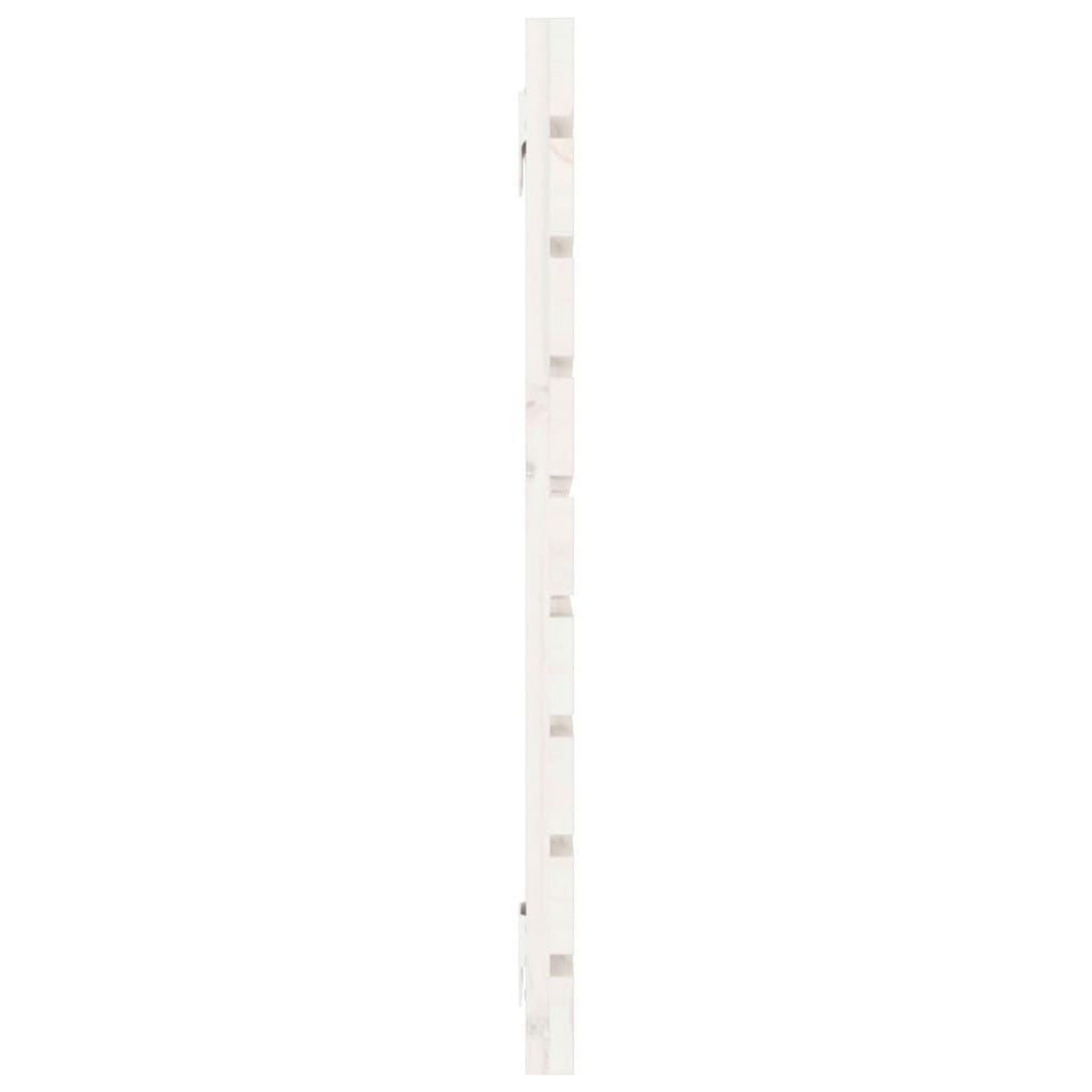 VIDAXL Tete de lit murale Blanc 146x3x63 cm Bois massif de pin